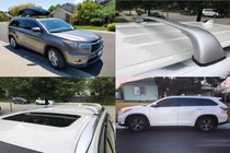 Toyota Highlander 2013–2019 Takräcke (lastbågar) för integrerade takrails OEM (2 st) foto 2