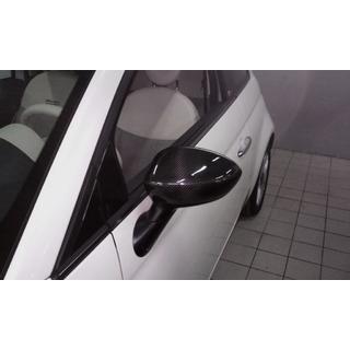 Kolfiberkåpor till backspeglar 2007-2015 (2 st, äkta kolfiber) Fiat 500/500L 2013–2022 foto 4