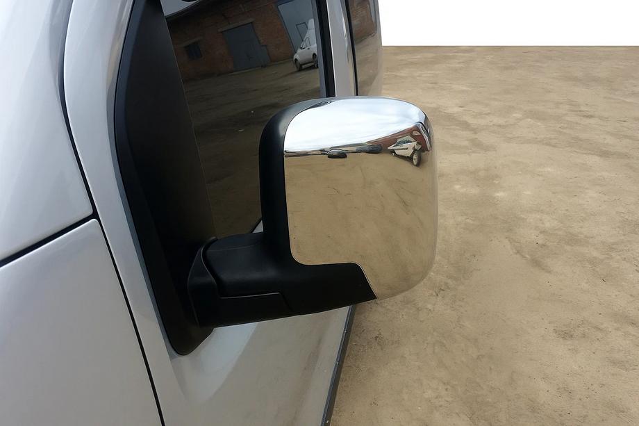 Peugeot Bipper 2008–2017 Övre kåpor till backspeglar (2 st, rostfritt stål) Image