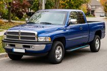 Dodge RAM (BR/BE) 1994–2002 Sidosteg Maya Blue (2 st, aluminium) foto 1