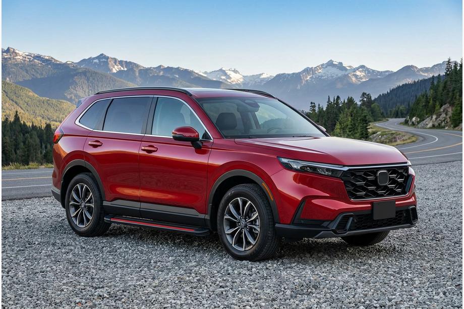 Honda CRV 2022– Sidosteg Maya Red (2 st, aluminium) Image