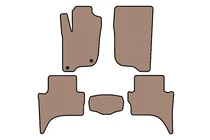 Mitsubishi L200 2015–2024 Gummimattor Carsuit (Short base, Beige) foto 1