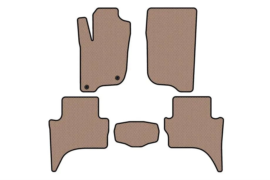 Mitsubishi L200 2015–2024 Gummimattor Carsuit (Short base, Beige) Image
