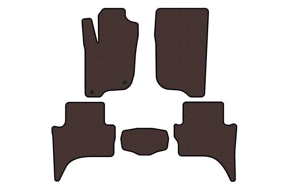 Mitsubishi L200 2015–2024 Gummimattor Carsuit (Kort hjulbas, Brun) Image