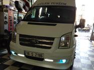 Ford Transit 2000–2014 Frontläpp till främre stötfångare (2006-2014, DRL, med grill) foto 4