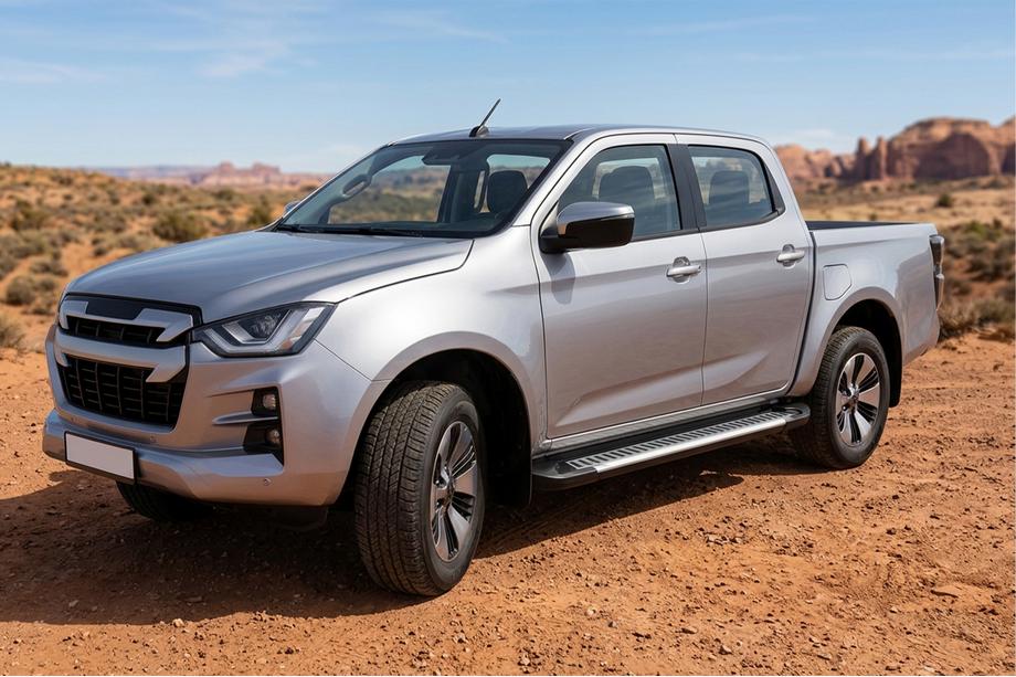 Isuzu D-Max 2019– Sidosteg Line (2 st, aluminium) Image