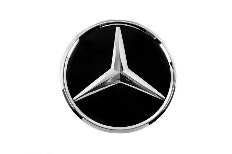 Mercedes GLC X253 2015–2022 Nedsatt pris – främre emblem under glas, kromad kant a0008880111 Foto 1