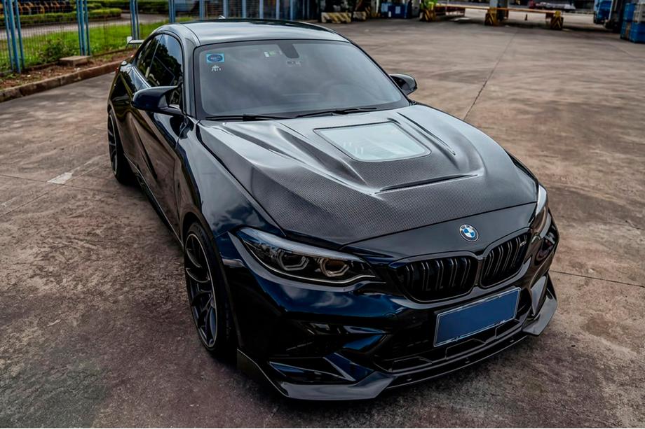 BMW 2-serien F22/F23 2014–2021 Motorhuv V2 (kolfiber) Image