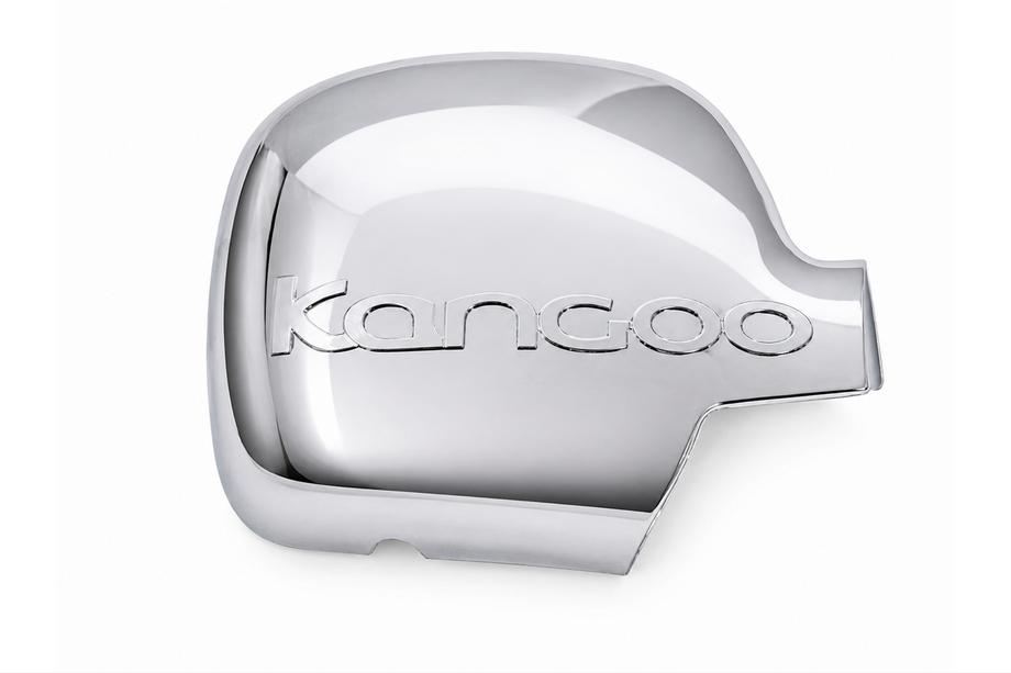 Renault Kangoo 2008–2020 Kromad spegelkåpa 2008-2013 med logo höger (1 st) Carmos - kromad plast Image