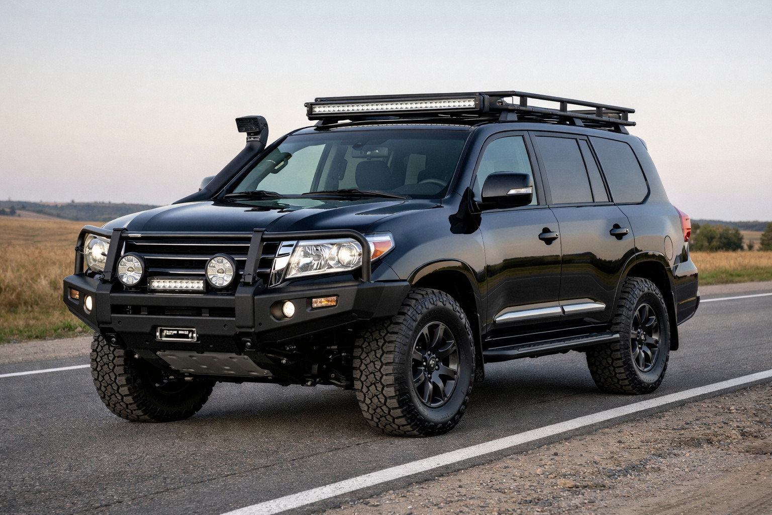 Uppgradering av Toyota Land Cruiser 200 för motorväg utan fulbygge