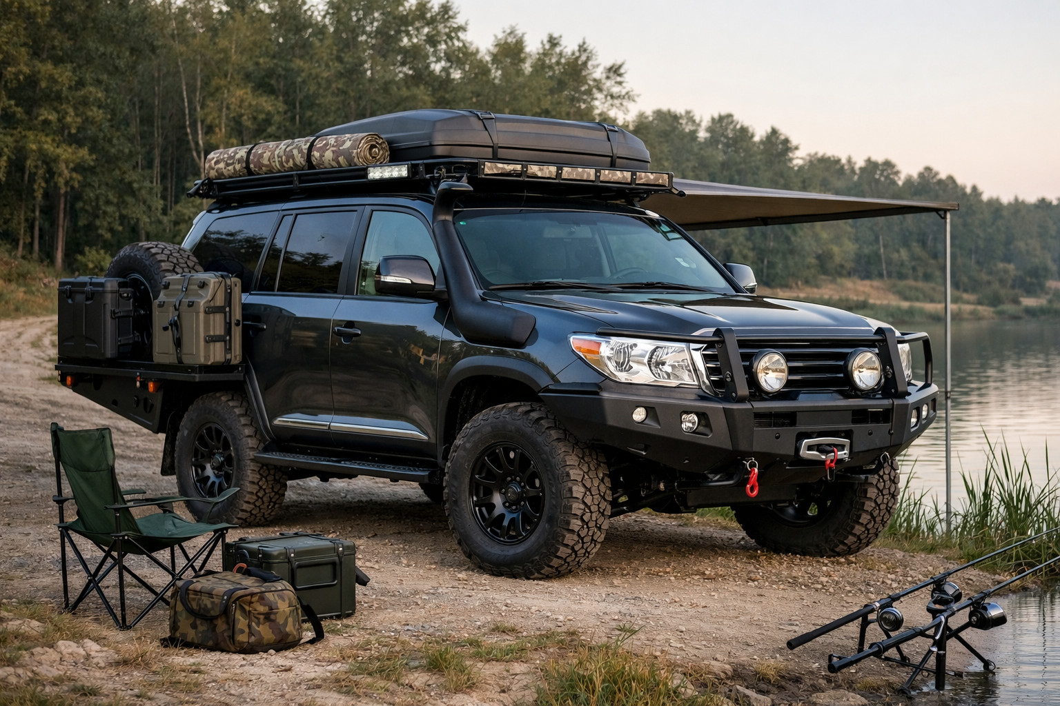 Uppgraderingspaket för Toyota Land Cruiser 200 för fiske och dåliga vägar
