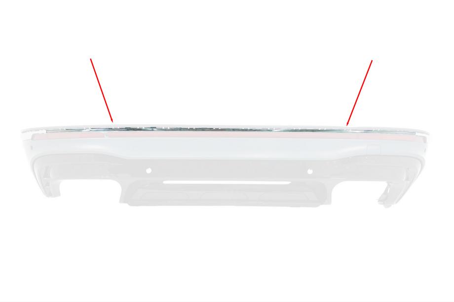 Volkswagen Tiguan 2016–2023 Krominsats till bakre stötfångare (centralt, för R 2021-2023) Image