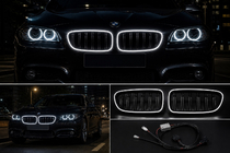 BMW 5-serien F10/F11 2010–2016 BMW njurgaller M-look LED (svart högglans) foto 6