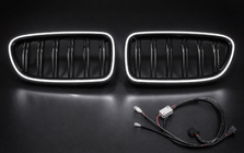 BMW 5-serien F10/F11 2010–2016 BMW njurgaller M-look LED (svart högglans) foto 5