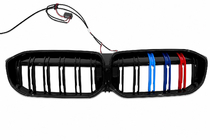 BMW 3-serien G20/G21 2018– M-Color LED njurgaller (2022+, blank svart) foto 3