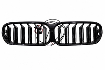 BMW 5-serien G30/G31 2017–2023 M-Look V1 LED njurgrill (2021-2023, blanksvart) foto 3