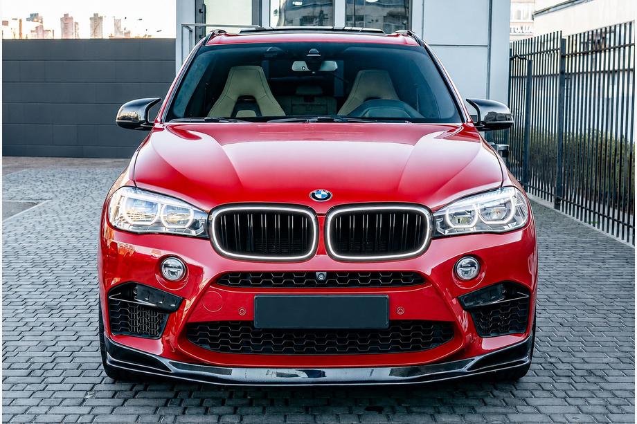 BMW X6 F16 2014–2019 BMW njurgaller M-look LED (svart högglans) Image