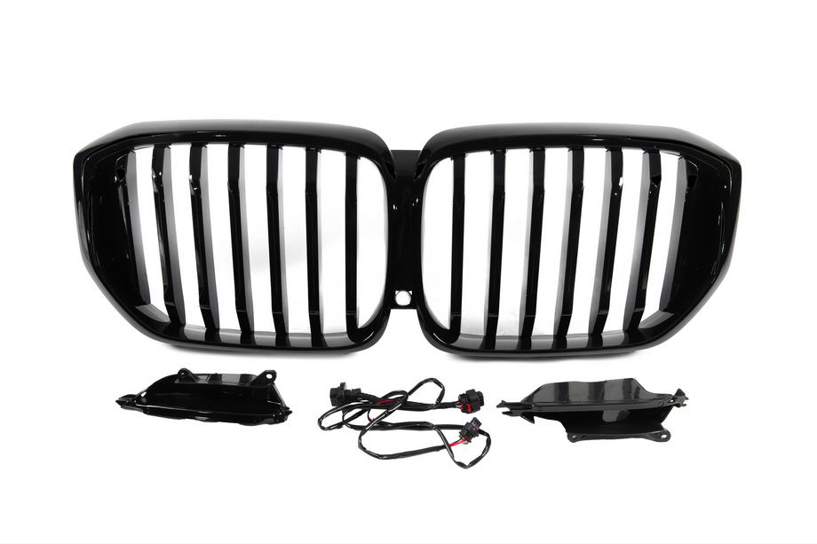 BMW X5 G05 2019–2026 Njurgaller 1 Bar LED (2019-2022, blank svart) Image