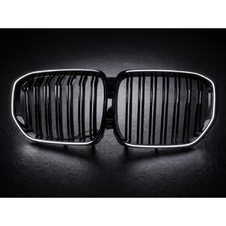 BMW njurgrill M-Look LED (2019-2022, blanksvart högglans) BMW X5 G05 2019–2026 foto 4