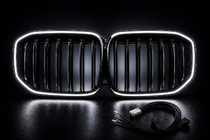 BMW X7 G07 2019– BMW njurgrill M-Look LED (2019-2022, blanksvart högglans) foto 11