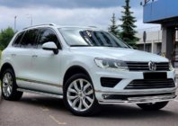 Volkswagen Touareg 2010–2018 Främre frontbåge ST014 (rostfritt) foto 1