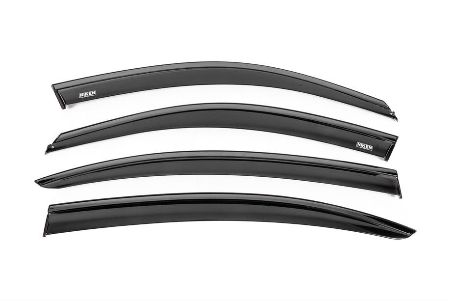 BMW 3-serien F30/F31 2012–2019 Vindavvisare med svart list Niken Luxury (4 st) Image