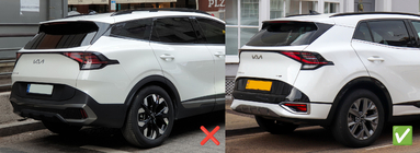 Kia Sportage 2021– Vindavvisare med svart list Niken Luxury (för SWB, 4 st) foto 5