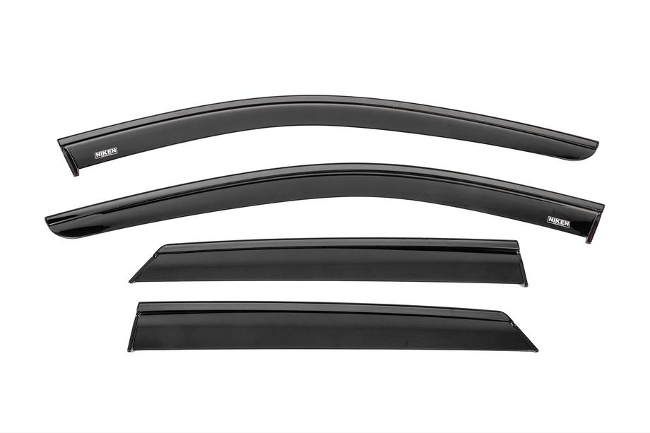 Mercedes ML W164 2005–2011 Vindavvisare med svart list Niken Luxury (4 st) Image