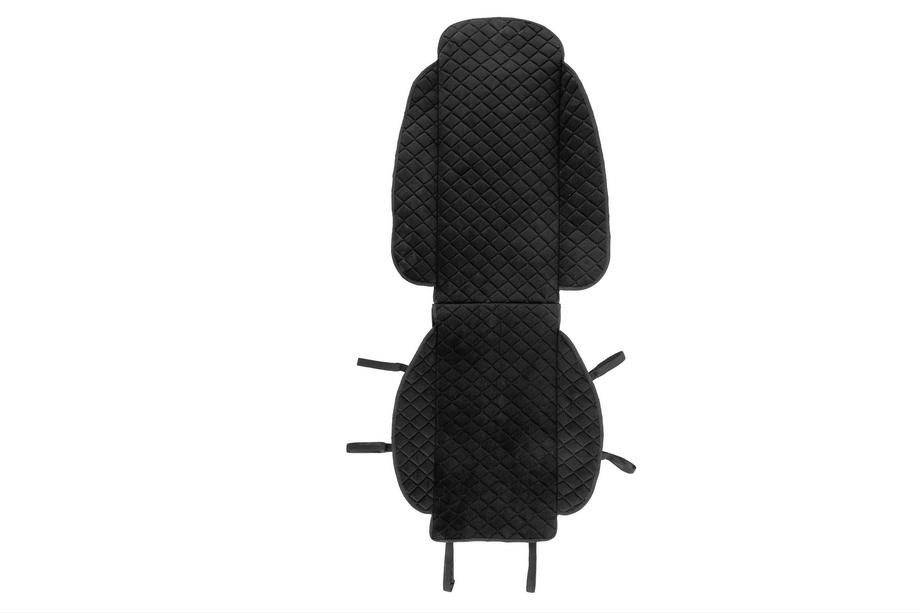 Sätesskydd Velour (1 st, svart med svart söm) Image