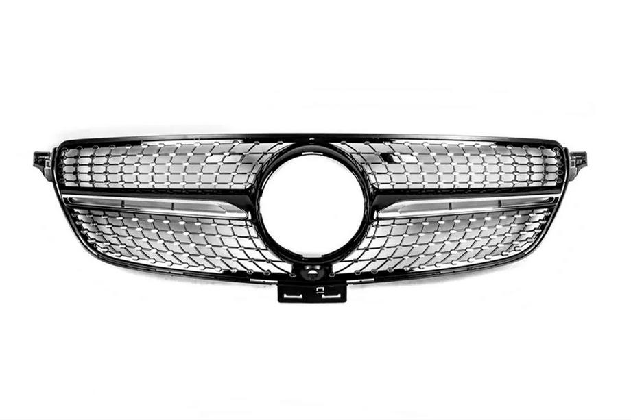 Mercedes GLE/ML class W166 2011–2018 B-vara tuninggrill Diamond Black (GLE) Med plats för kamera Image