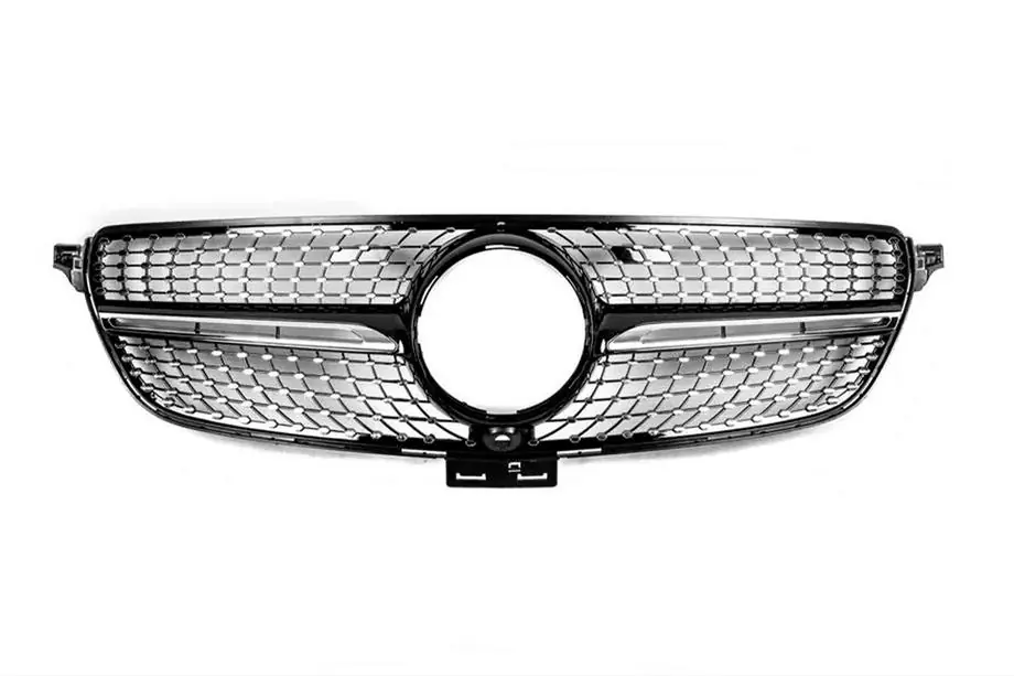Mercedes GLE/ML class W166 2011–2018 B-vara tuninggrill Diamond Black (GLE) Image