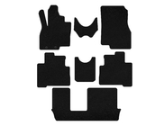 Mitsubishi Grandis 2003–2011 Deluxe textilmattor (3 rader, 7-sits, svarta) foto 1