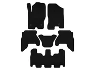 Nissan Pathfinder R51 2005–2014 Deluxe V1 textilmattor (3 rader, svart, 2010-2014) foto 1