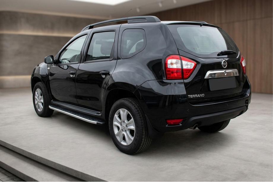 Nissan Terrano 2014– Sidosteg Fullmond (2 st, aluminium) Image