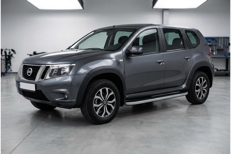 Nissan Terrano 2014– Sidosteg Tayga Grey (2 st, aluminium) Image