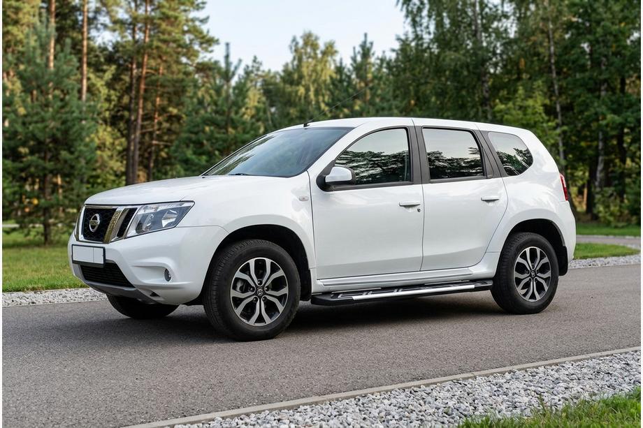 Nissan Terrano 2014– Sidosteg Sunrise (2 st, aluminium) Image