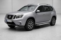 Nissan Terrano 2014– Sidosteg Line (2 st, aluminium) foto 1