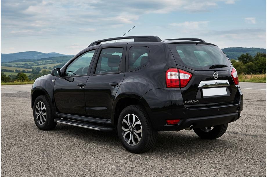 Nissan Terrano 2014– Sidosteg Bosphorus Grey (2 st, aluminium) Image