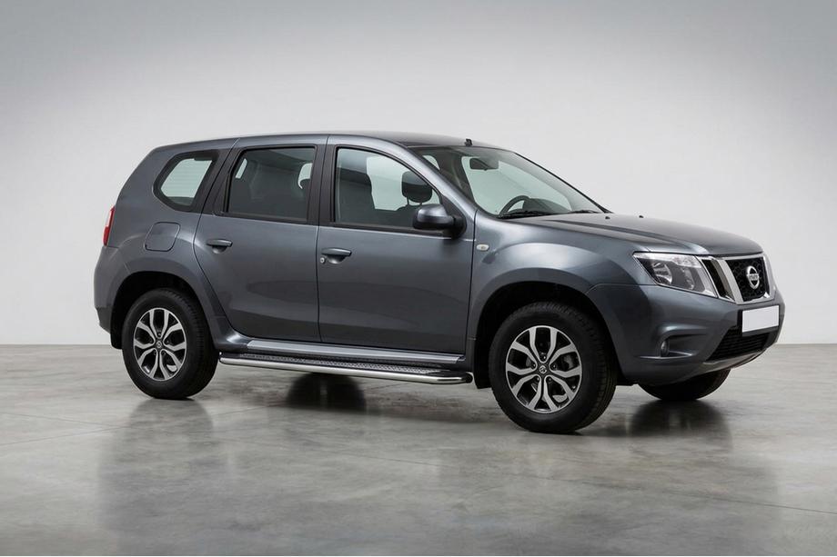 Nissan Terrano 2014– Sidosteg Maydos V2 (2 st, aluminium/rostfritt stål) Image