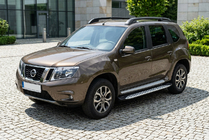 Nissan Terrano 2014– Sidosteg Shining V1 (2 st, aluminium) foto 1