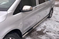 Mercedes Vito/V-klass W447 2014– Spegelskåpor – spegeldel (2 st) OmsaLine - kromad plast foto 5