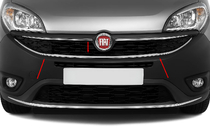 Fiat Doblo II 2010–2022 Dekorlist runt nedre grill (2015↗, rostfritt stål) foto 1