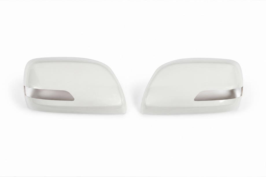 Toyota Land Cruiser 200 2007–2021 Spegelkåpor (utan blinkersrepeater, 2014-stil) Svart färg Foto 2