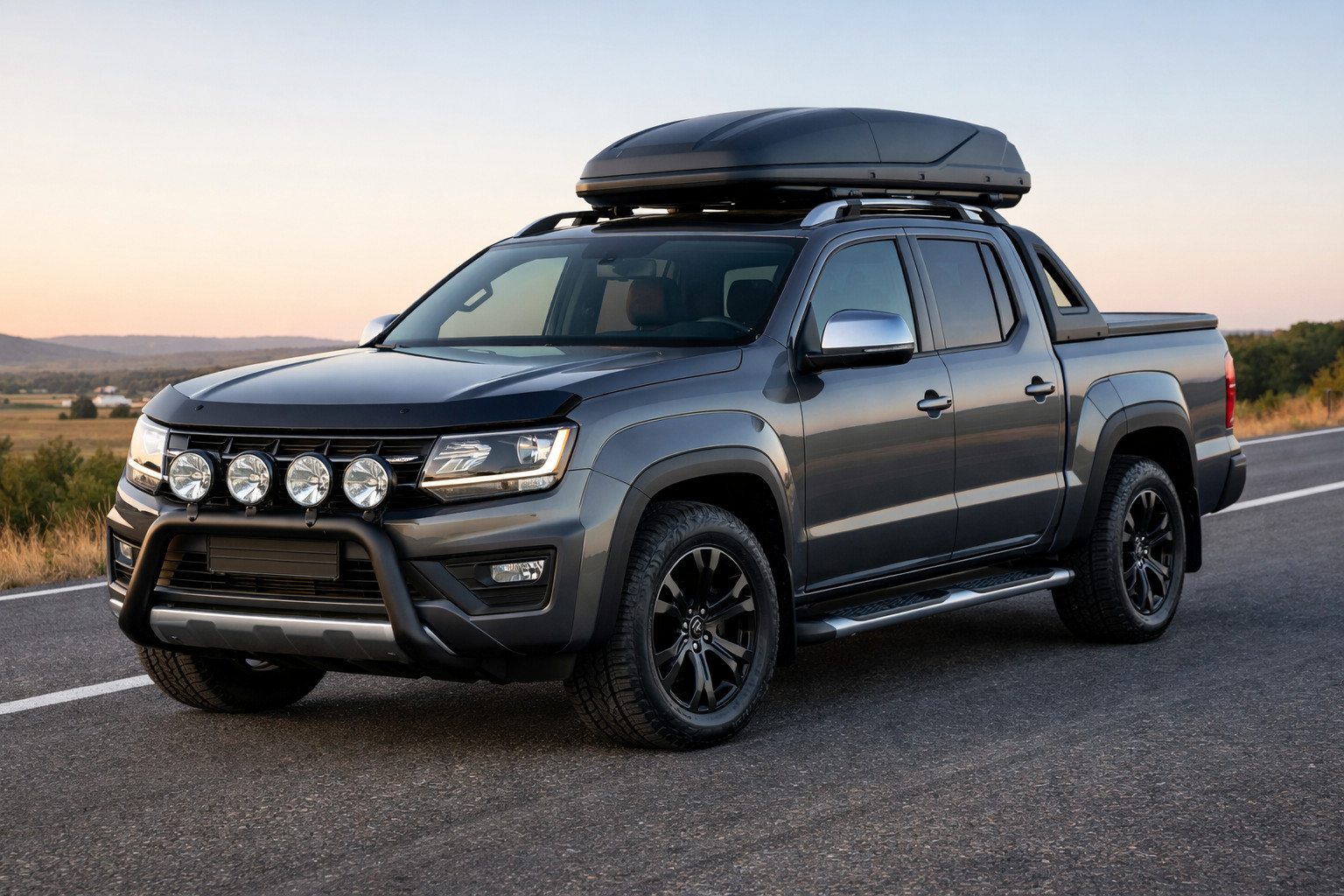 Utrustning till Volkswagen Amarok för landsväg, när komfort och look är viktiga