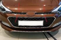 Hyundai I-20 2014–2020 Grillister 2014-2018 (2 st, rostfritt stål) foto 1