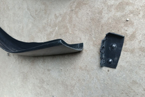 Honda Civic 1995–2001 Rea Främre läppspoiler DPT V-2 (blank svart) foto 2