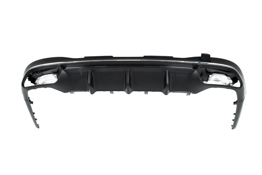 Mercedes S-class W223 2020– Bakre diffuser med AMG S63 Silver avgasändrör Foto 4