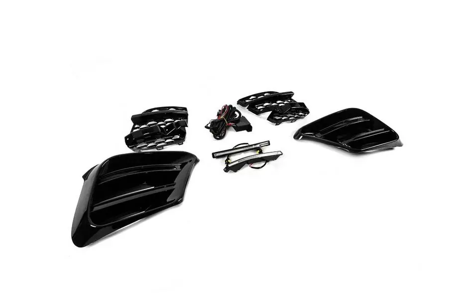 Mercedes S-class W223 2020– BRB grillset för främre stötfångare (för AMG Line, med varselljus) Image