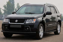 Suzuki Grand Vitara 2005–2017 Främre skyddsbåge ST008 Black (rostfritt stål) foto 1