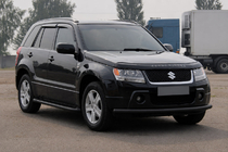Suzuki Grand Vitara 2005–2017 Främre skyddsbåge ST008 Black (rostfritt stål) foto 3